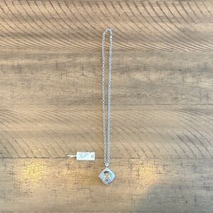 Elegant Silver and Gold Pendant Necklace